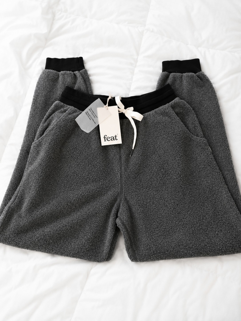 feat Gray BlanketBlend Joggers for Women - Cozy
